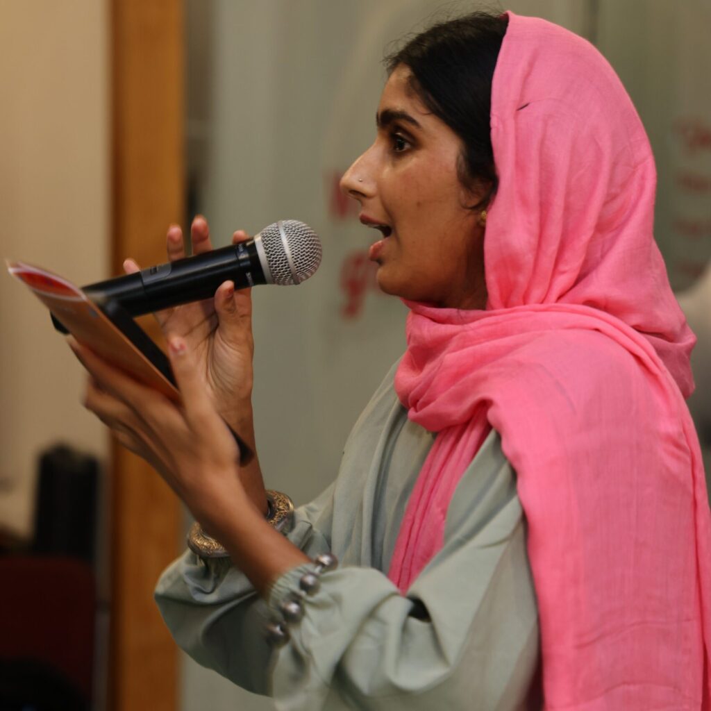 Woman speaking